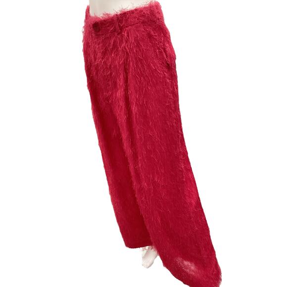 NWT Lapointe Pants Women’s Size 2 Fringe Throughout Lightweight Hot Pink Funky! - Picture 2 of 6